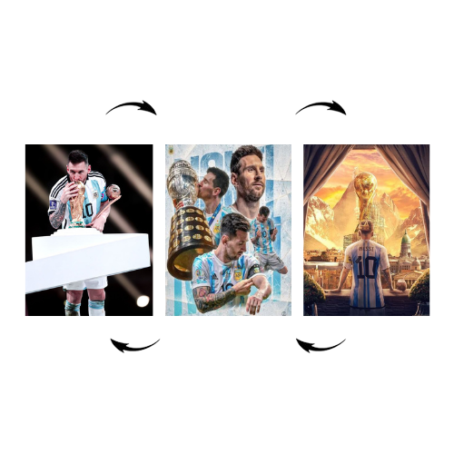 Plakat 3D Lionela Messiego