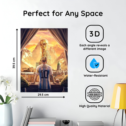 Plakat 3D Lionela Messiego