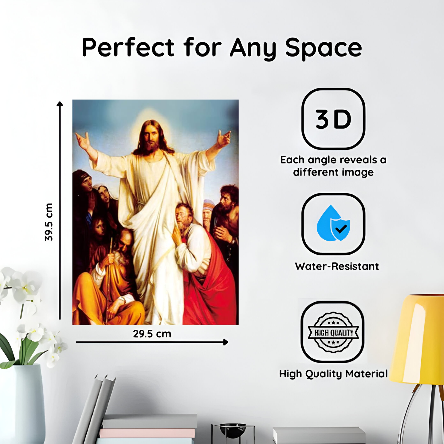 Plakat 3D Jezusa Chrystusa
