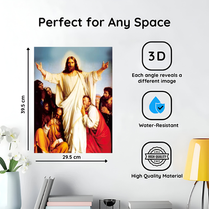 Plakat 3D Jezusa Chrystusa