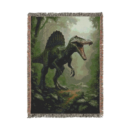 Woven Jurassic Park Blanket